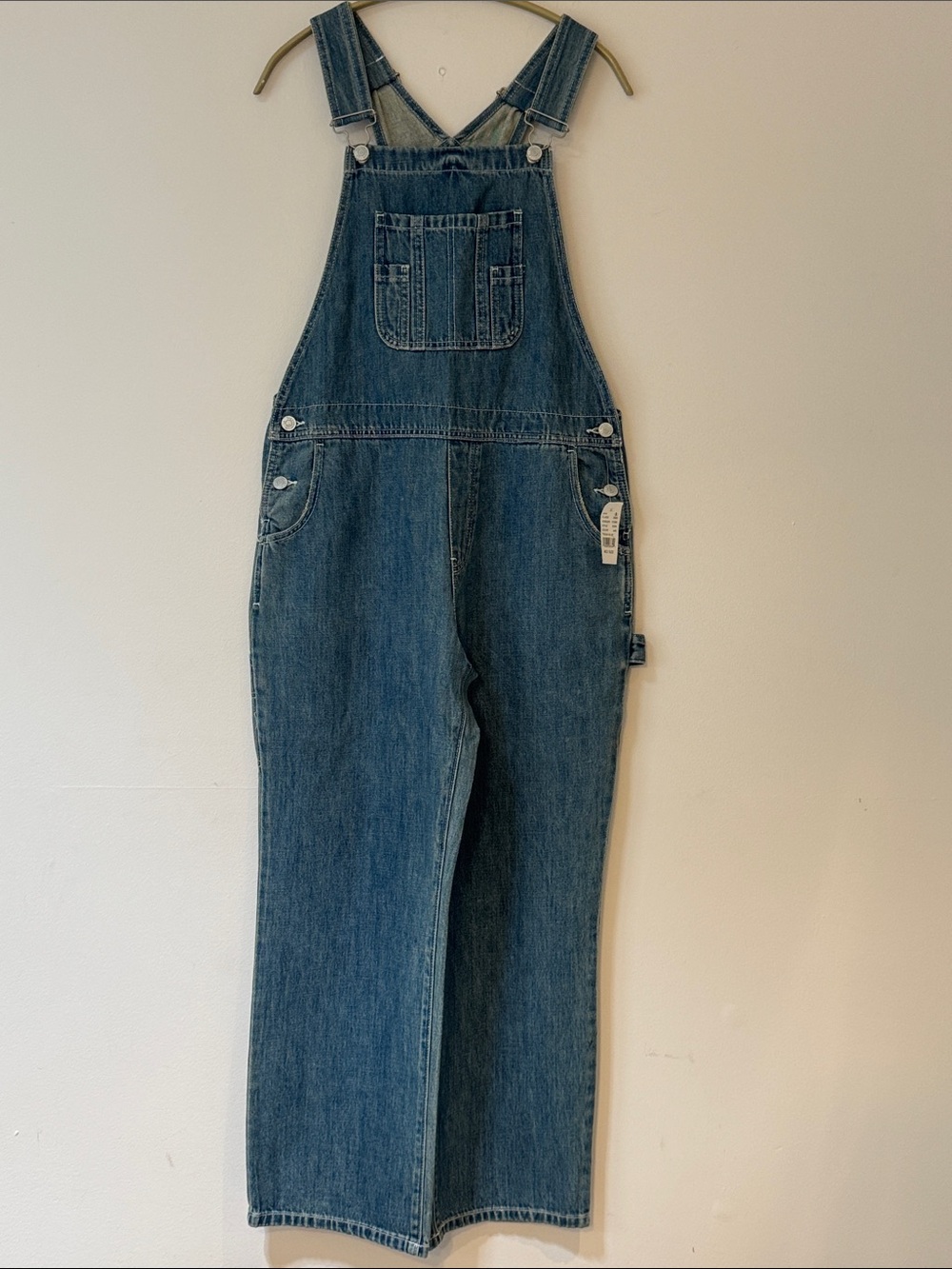 PACSUN Classic Straight-Leg Denim Overalls